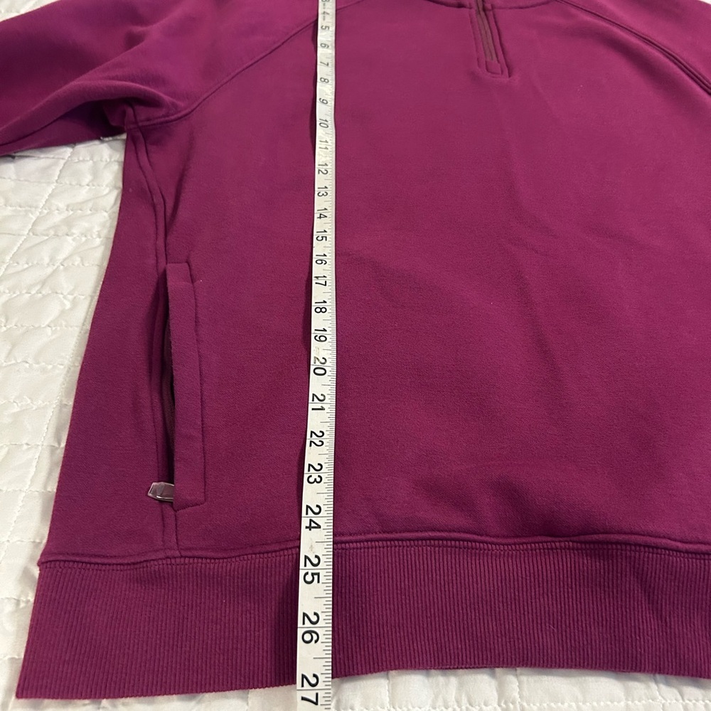 Fabletics Go-To Quarter Zip Pullover Men’s Large Purple Athletic Sweater - Picture 8 of 10